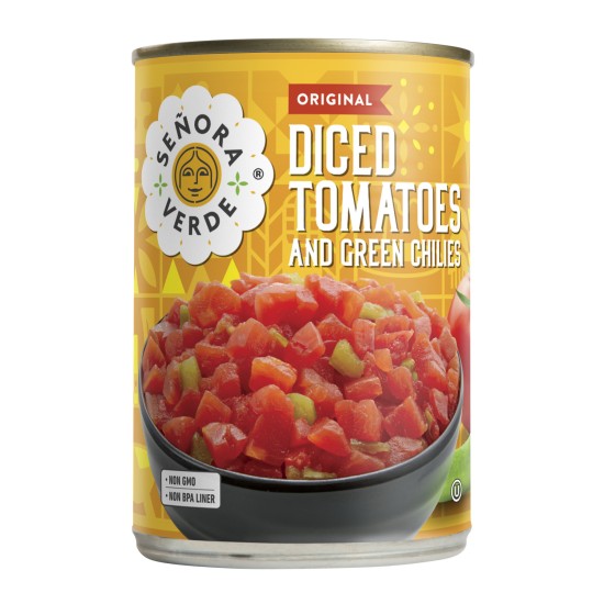 DICED TOMATOES WITH GREEN CHILLIES 10OZ