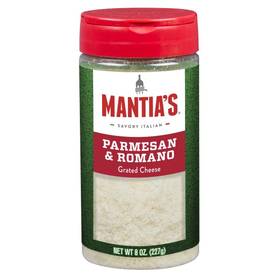 MANTIA'S GRATED PARMESAN & ROMANO CHEESE