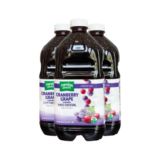 TIPTON CRAN GRAPE JUICE 64 OZ PACK OF 3