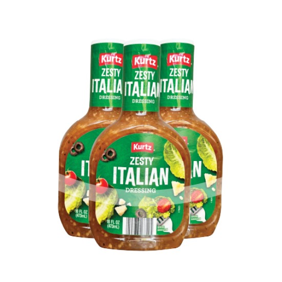 ZESTY ITALIAN DRESSING 160Z PACK OF 3