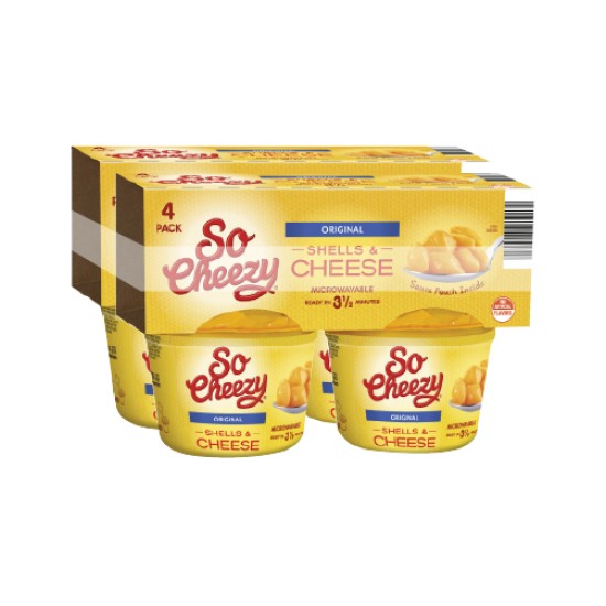 SO CHEEZY SHELLS & CHEESE  PACK OF 2