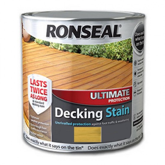 RONSEAL ULTIMATE DECKING STAIN 2.5LTR NATURAL PINE