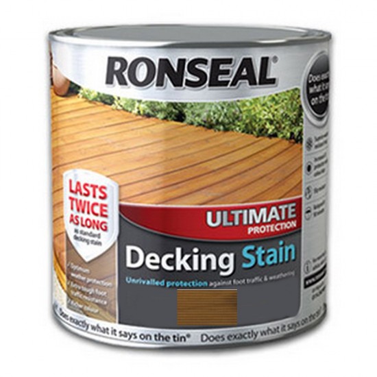 RONSEAL ULTIMATE DECKING STAIN 2.5LTR COUNTRY OAK