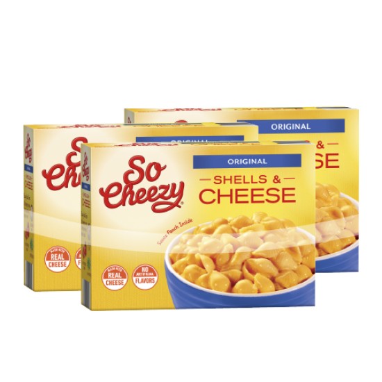 SO CHEEZY SHELLS AND CHEDDAR Pack of 6