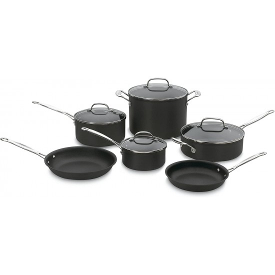 Chef's Classic Nonstick Hard-Anodized 10-Piece Cookware Set