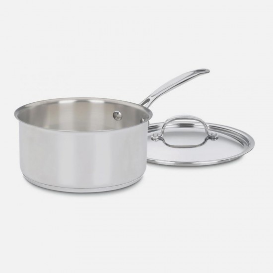 CHEF'S CLASSIC™ STAINLESS 3 QUART SAUCEPAN WITH COVER
