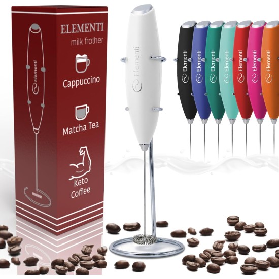 Elementi Milk Frother Hand Mixer