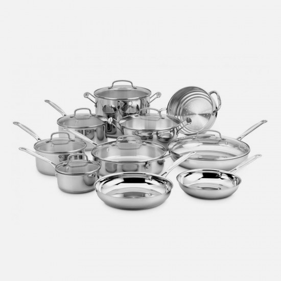 CHEF'S CLASSIC™ STAINLESS 17 PIECE SET