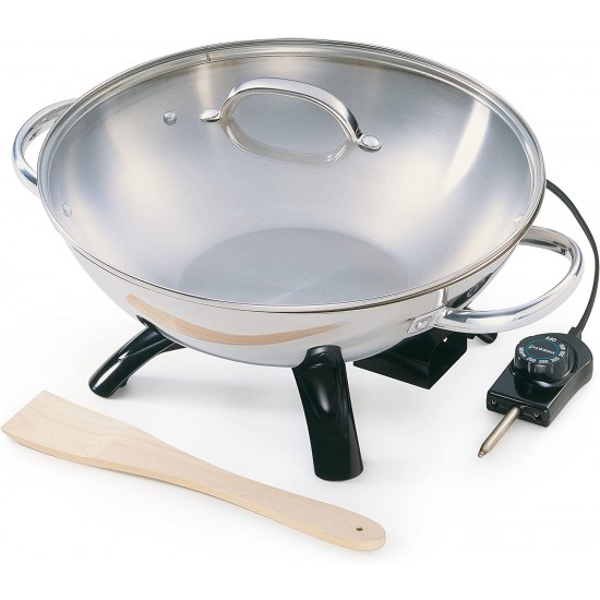 Stainless-Steel Electric Wok
