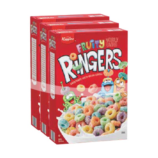 FRUITY RINGERS CEREAL PACK OF 3