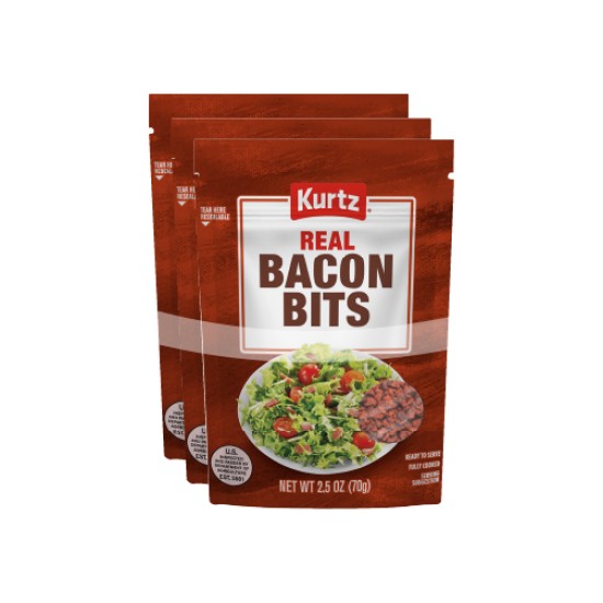 REAL BACON BITS 2.5 OZ PACK OF 3