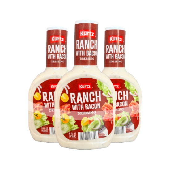 BACON RANCH DRESSING 160Z Pack of 3