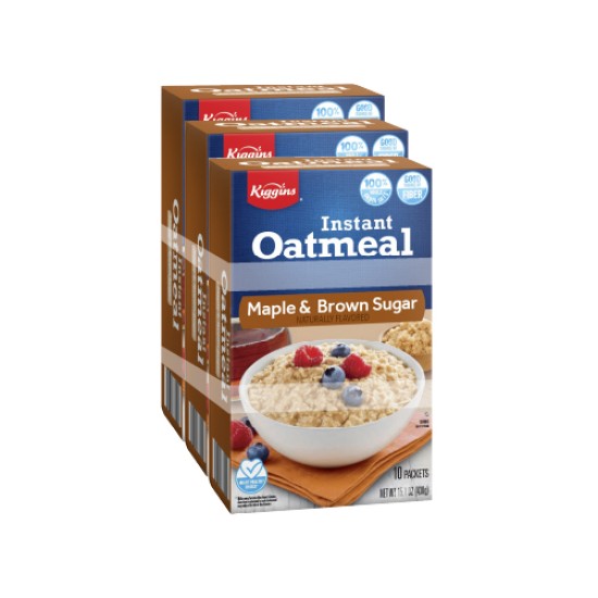 MAPLE AND BROWN SUGAR INSTANT OATMEAL PACK OF 3