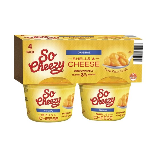 SO CHEEZY SHELLS & CHEESE 4 PACK