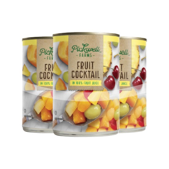 FRUIT COCKTAIL IN 100% JUICE PACK OF 3