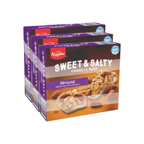 SWEET AND SALTY ALMOND BARS PACK OF 3