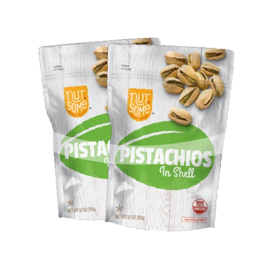 NUTSOME PISTACHIOS IN SHELL PACK OF 2