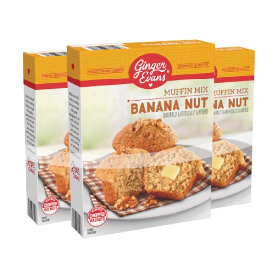 BANANA NUT MUFFIN MIX Pack of 3