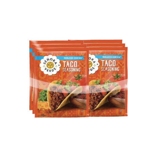 MILD TACO SEASONING LOW SODIUM PACK OF 6