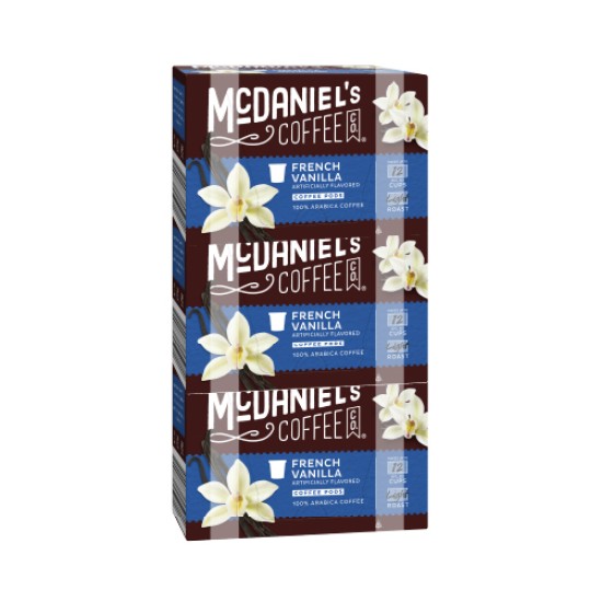 MC DANIEL'S LIGHT ROAST FRENCH VANILLA COFFEE 12 CT PACK OF 3