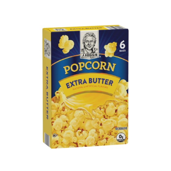 J.HIGGS EXTRA BUTTER POPCORN