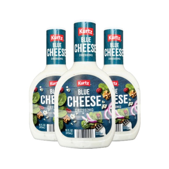 BLUE CHEESE SALAD DRESSING 160Z Pack of 3