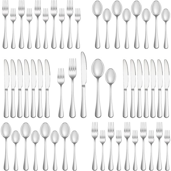 40 PC SILVERWARE SET OF 8