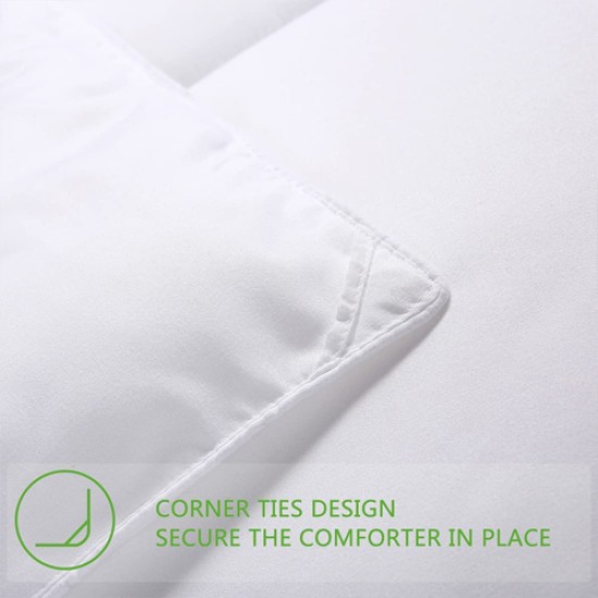 White Comforter King: 2 Pillows Shams