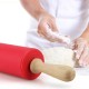 SILICONE ROLLING PIN  NON STICK RED