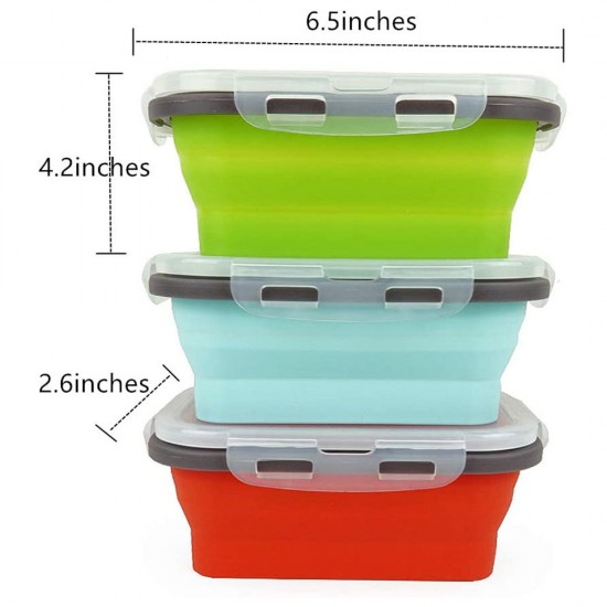 CARTINTS Set of 3 Collapsible Food Storage Containers