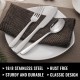 HIWARE 48-Piece Silverware Set with Steak Knives