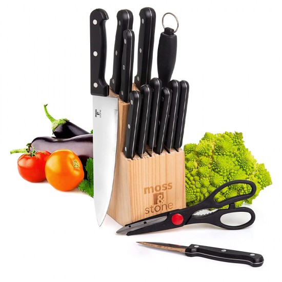 Stainless Steel Serrated Knife Set 14PCS