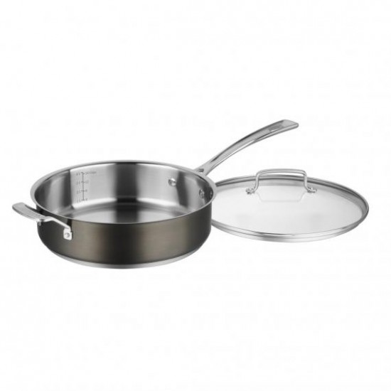 5.5 QUART SAUTÉ PAN WITH HELPER HANDLE AND COVER