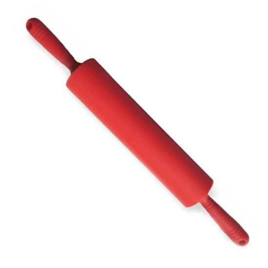 SILICONE ROLLING PIN -RED