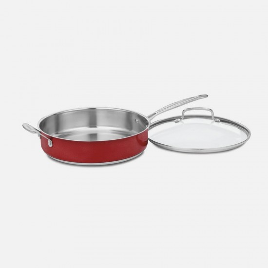 5 QUART SAUTÉ PAN WITH HELPER HANDLE AND COVER