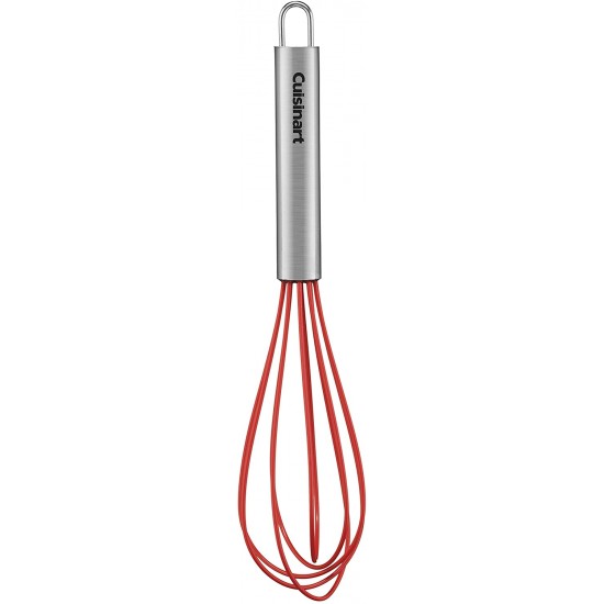 Silicone Whisk, 10-Inch, Red