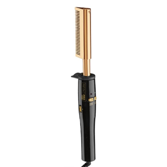 INFINITIPRO Ultra-High Heat Gold-Plated Straightening Comb