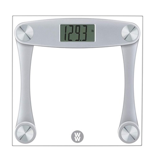 Weight Watchers by Conair Glass & Satin Nickel Body Analysis Scale