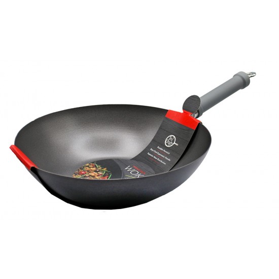 12” WOK WITH SOFT TOUCH HANDLE GREY