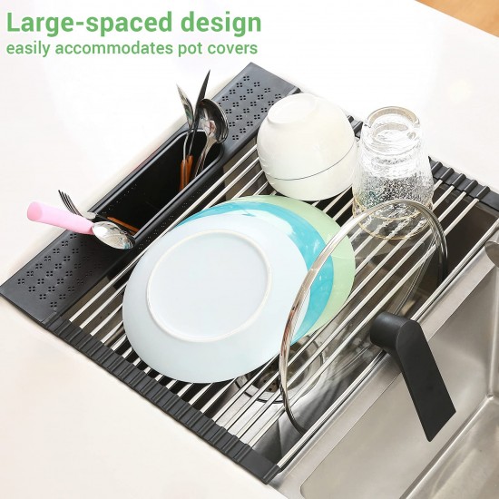 OVER THE SINK DISH DRYING RACK WHITE