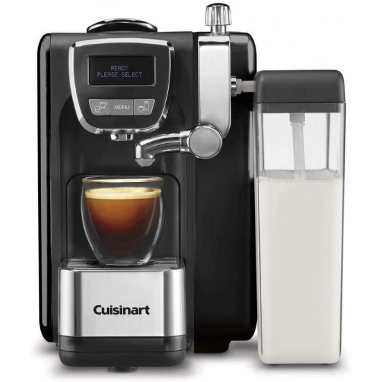 Cuisinart Defined, Cappuccino & Latte Espresso Machine, 13.5"(L) x 8.0"(W) x 10.0"(H), Black 