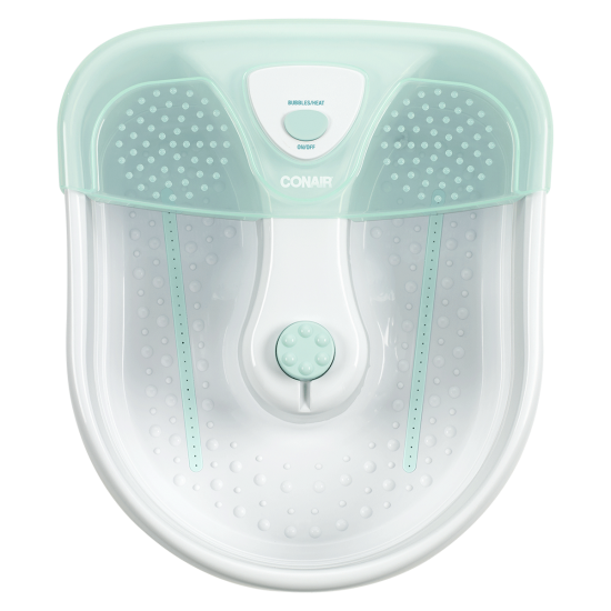 FOOT SPA WITH HEAT, BUBBLES & 3 ATTACHMENTS