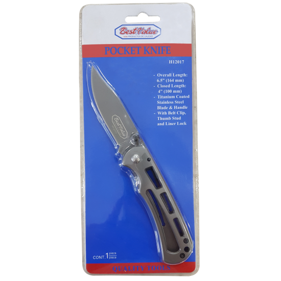 Pocket knife with handy belt clip