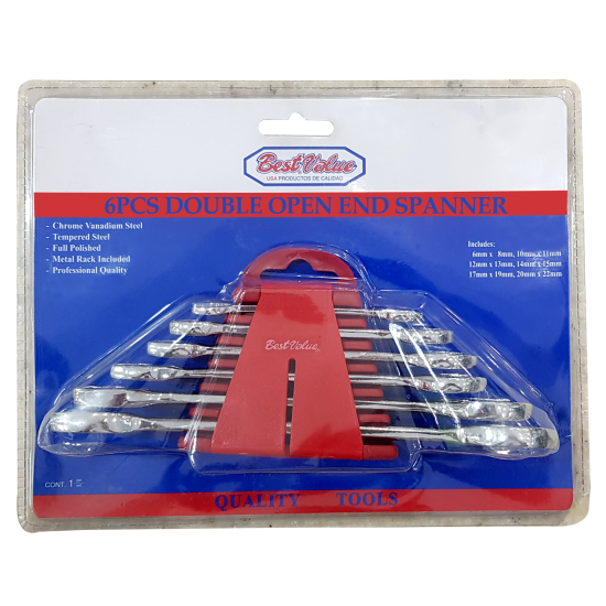 DOUBLE OPEN END SPANNERS SET