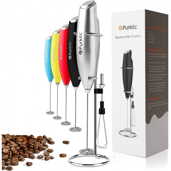 PURKITC MILK FROTHER COFFEE FROTHER GREY