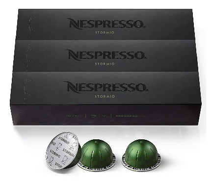 Nespresso Capsules VertuoLine Medium and Dark Roast Coffee Variety Pack  Stormio Odacio Melozio 10 Count (Pack of 3)