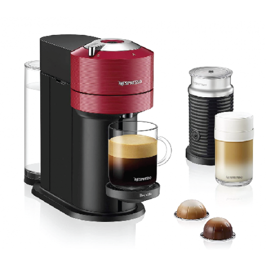 Vertuo Next Cherry Red with milk frother/ warmer