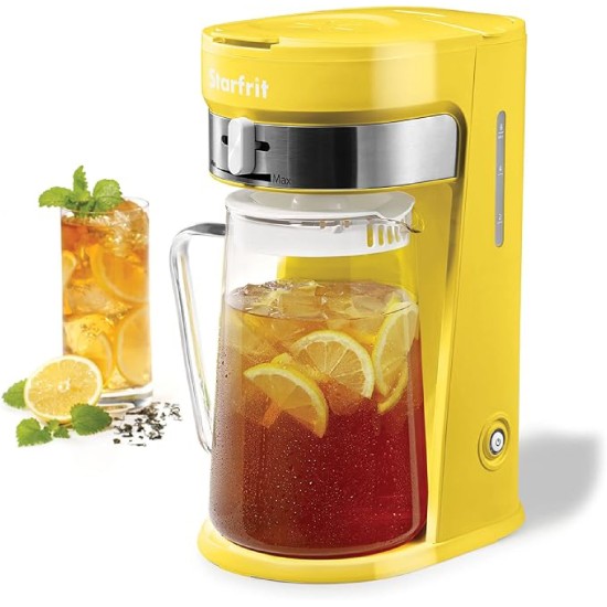 Yellow Electric Iced Tea and Iced Coffee Maker