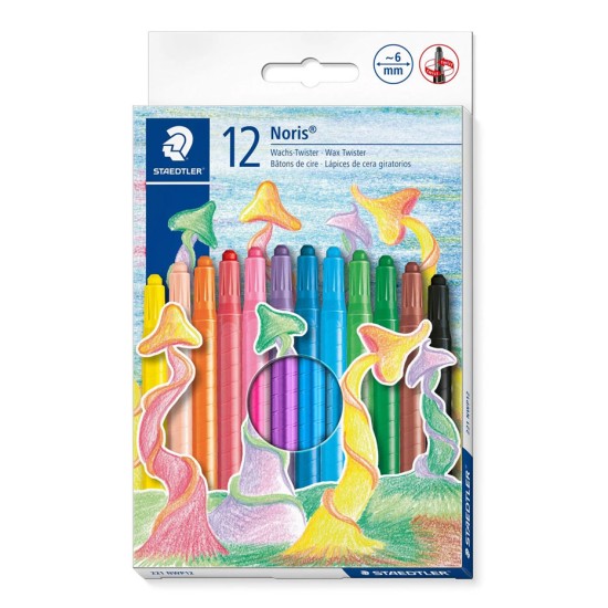 Noris Wax Twister Crayons 12
