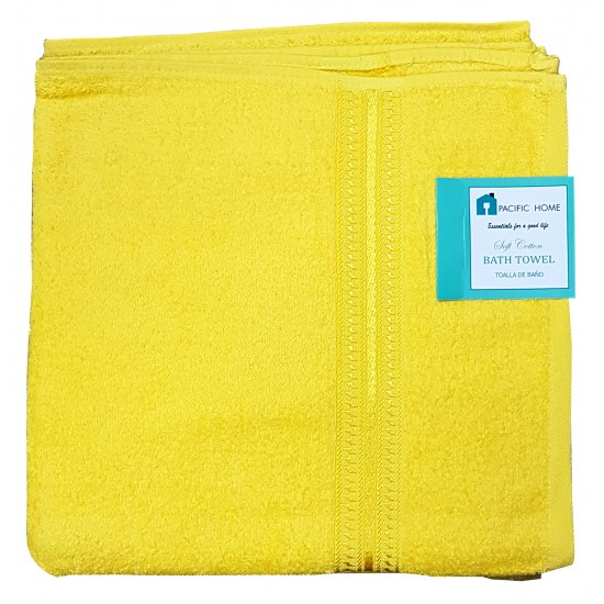 Cotton Bath Towel Yellow